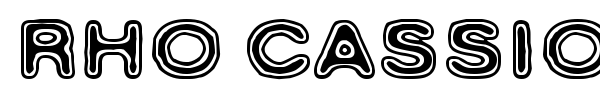 Rho Cassiopeiae font preview